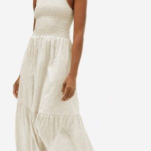 NWT Everlane Smocked Bodice Dress - 2/XS
